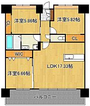 LEGEND高見  ｜ 福岡県北九州市八幡東区荒生田3丁目（賃貸マンション3LDK・13階・80.15㎡） その2