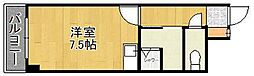 第14共立ビル ワンルームの間取図画像
