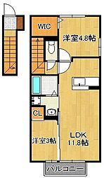 ラムロ吉田 2階/-