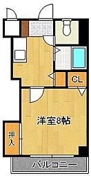 ピエドラブランカ西本町 1Kの間取図画像