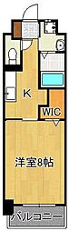 MON662 1Kの間取図画像