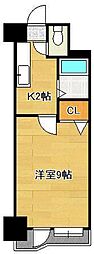 アルゴヴィラージュ八幡駅前 1Kの間取図画像