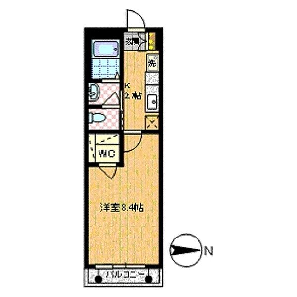 グランレーヴ 205｜神奈川県川崎市川崎区東門前3丁目(賃貸マンション1K・2階・27.00㎡)の写真 その2