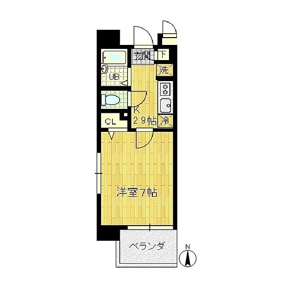 ＭＡＮＡＫＡ　ＢＬＤIII 603｜神奈川県川崎市川崎区藤崎1丁目(賃貸マンション1K・6階・20.30㎡)の写真 その2