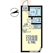 ユナイト丸子エルヴィスの杜 105 ｜ 神奈川県川崎市中原区上丸子山王町1丁目（賃貸アパート1R・1階・14.48㎡） その2