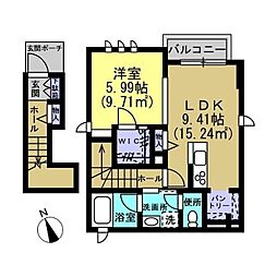 間取図画像 1LDK