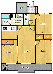 間取図画像 3LDK