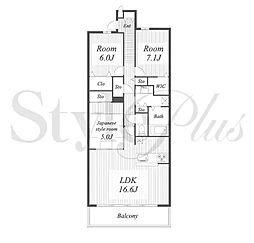 シティテラス名古屋代官町 3LDKの間取図画像