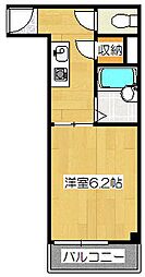 ダイシンfビル 1Kの間取図画像