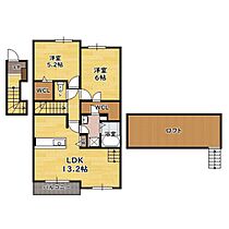 フラワー・レイ 203 ｜ 滋賀県長浜市神照町（賃貸アパート2LDK・2階・60.10㎡） その2