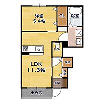 Villaポプラ 101 ｜ 滋賀県米原市顔戸（賃貸アパート1LDK・1階・42.56㎡） その2