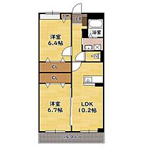 インシャラーハイムK 203 ｜ 滋賀県米原市下多良2丁目（賃貸アパート2LDK・2階・56.28㎡） その2