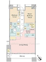 間取図画像 2LDK