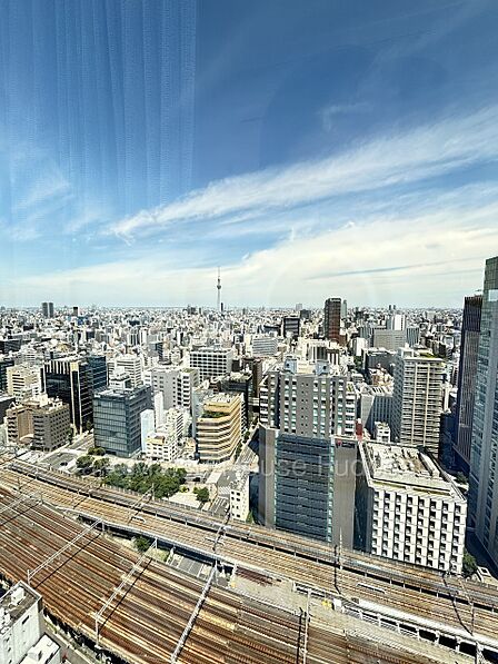 お部屋からスカイツリーが望めます(天候による)