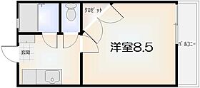 コーポエスペランス 205 ｜ 徳島県徳島市大原町中須9-1（賃貸マンション1K・2階・24.80㎡） その2