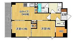 フレンドハウス 2LDKの間取図画像