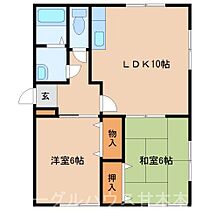 ベアハイツ 203 ｜ 福岡県朝倉市牛鶴104-1（賃貸アパート2LDK・2階・52.17㎡） その2