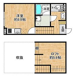 ヴィオラ ワンルームの間取図画像