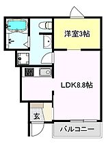 メゾングレイス上津 101 ｜ 福岡県久留米市上津町2192-1294（賃貸アパート1LDK・1階・32.29㎡） その2