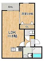 リタリッチ鳥栖壱番館 202 ｜ 佐賀県鳥栖市田代外町591-26（賃貸アパート1LDK・2階・36.44㎡） その2