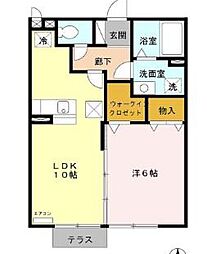 間取図画像 1LDK