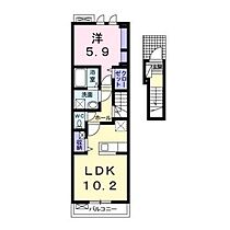 ジュラフ　A  ｜ 長野県長野市大字稲葉（賃貸アパート1LDK・2階・44.68㎡） その2