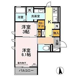 間取図画像 1LDK