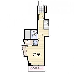 セトル東口ビル ワンルームの間取図画像