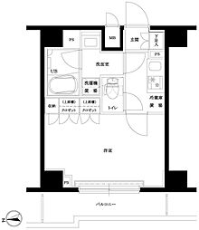 ルーブル横濱矢向 1Kの間取図画像