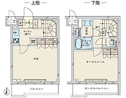 ルーブル川崎鷺沼 1SKの間取図画像