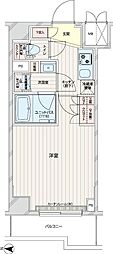 ルーブル本羽田 1Kの間取図画像