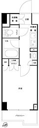 ルーブル仲六郷壱番館 1Kの間取図画像