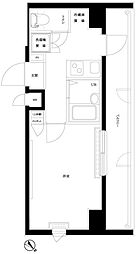 ルーブル西五反田弐番館 1Kの間取図画像