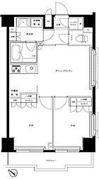 ルーブル多摩川南六郷 2DKの間取図画像
