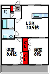 間取図画像 2LDK