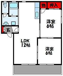 セトル古賀壱番館 2階/-