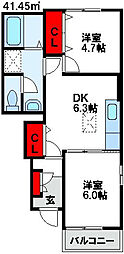 JR鹿児島本線 海老津駅 4.3km 1階/-