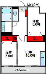 物件の間取り