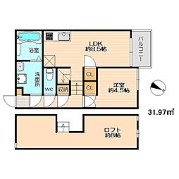 西鉄貝塚線 和白駅 徒歩5分 2階/-