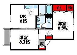 フルールS　B棟 1階