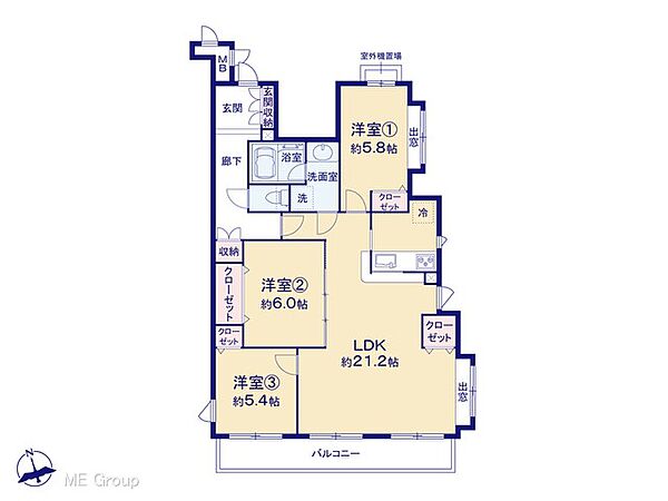 間取りを拡大表示