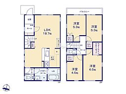 八王子市鹿島2期 新築戸建 全2棟 1号棟