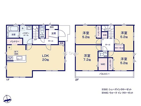 間取りを拡大表示