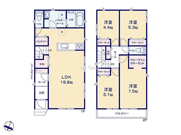 間取りを拡大表示