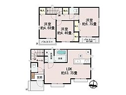 日野市落川6 新築戸建 全3棟 C号棟