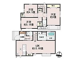 日野市落川6 新築戸建 全3棟 B号棟