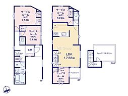 横浜市磯子区滝頭1丁目 新築戸建 全1棟 1号棟