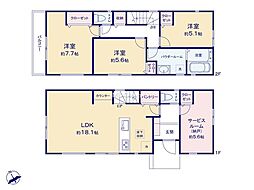 川崎市麻生区片平3丁目 新築戸建 全2棟 2号棟