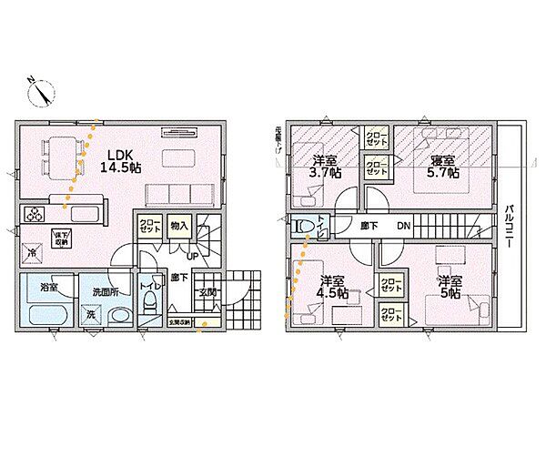 間取りを拡大表示