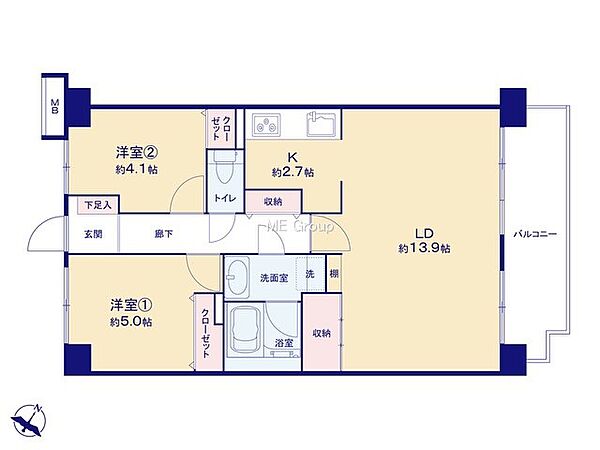 間取りを拡大表示